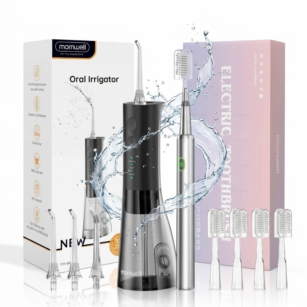 Urban Farming System - Waterflosser met elektrische tandenborstelcombo, oplaadbare monddouche