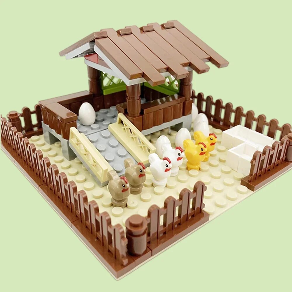 Nieuwe MOC Kippenhok Model Bou - Urban Farming For Kids recensie en prijs